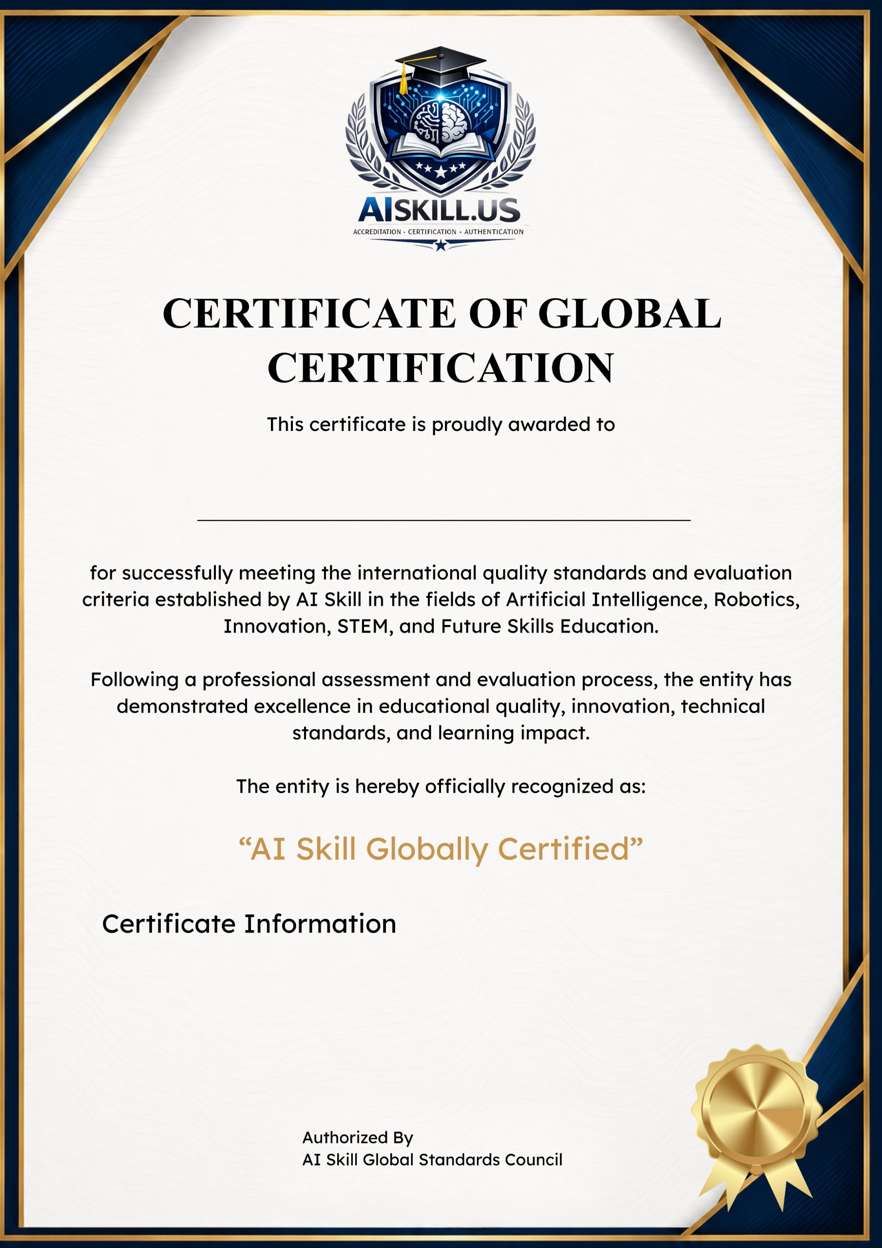 Certified certificate